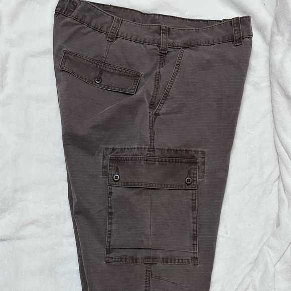 Abercrombie & Fitch men’s ripstop cargo pants brown Waist 32 Inseam 30 Read - Picture 5 of 8